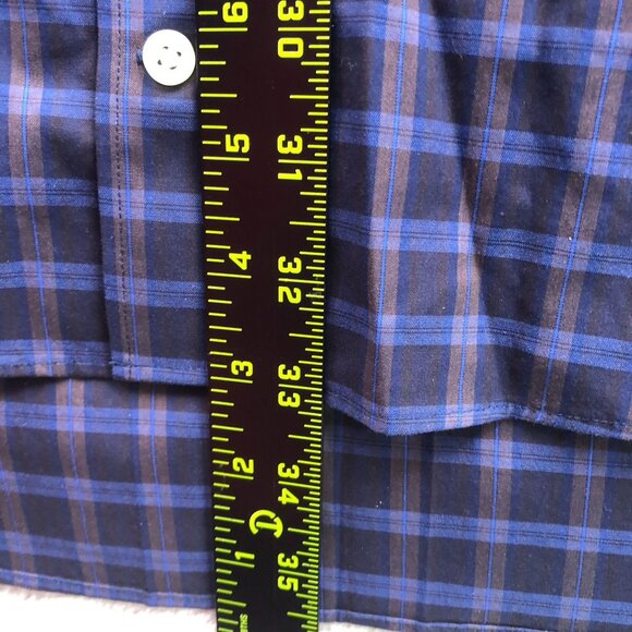 Kirkland Signature Mens Dress Shirt 3XL 19 Neck Non-Iron Traditional Fit Plaid - Picture 4 of 10
